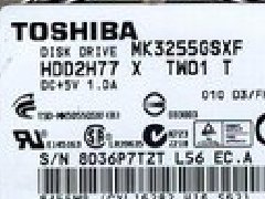 东芝硬盘开盘数据恢复 TOSHIBA MK3255GSXF